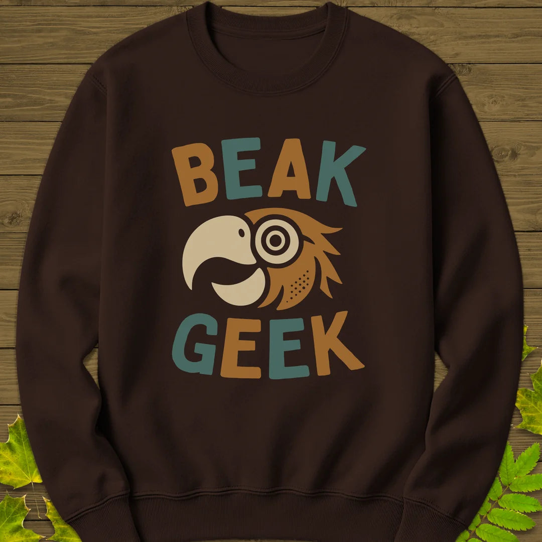 Beak Geek Sweatshirt in Dark Chocolate