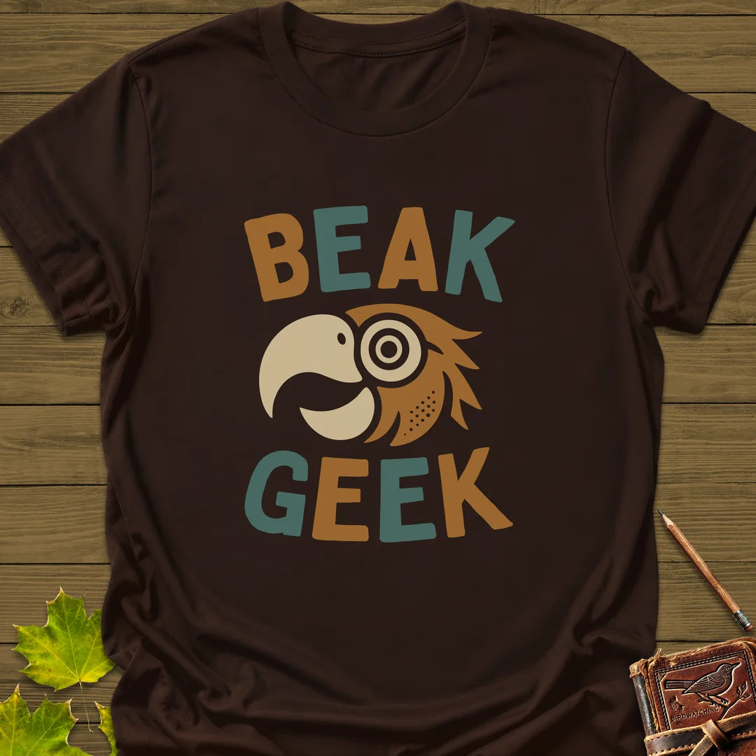 Beak Geek T-Shirt in Dark Chocolate