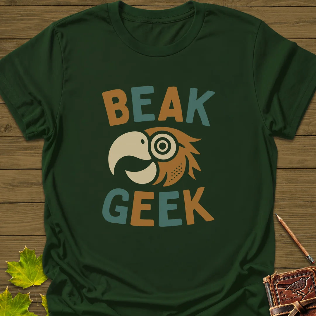 Beak Geek T-Shirt in Forest Green
