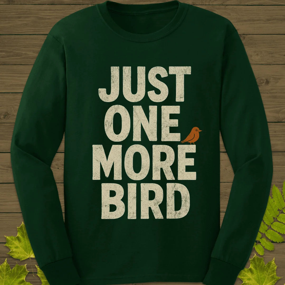 One More Bird Long Sleeve in Forest Green