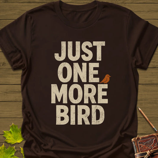 One More Bird T-Shirt in Dark Chocolate