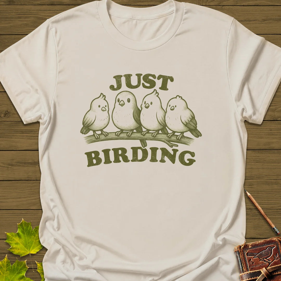 Just Birding T-Shirt in Natural