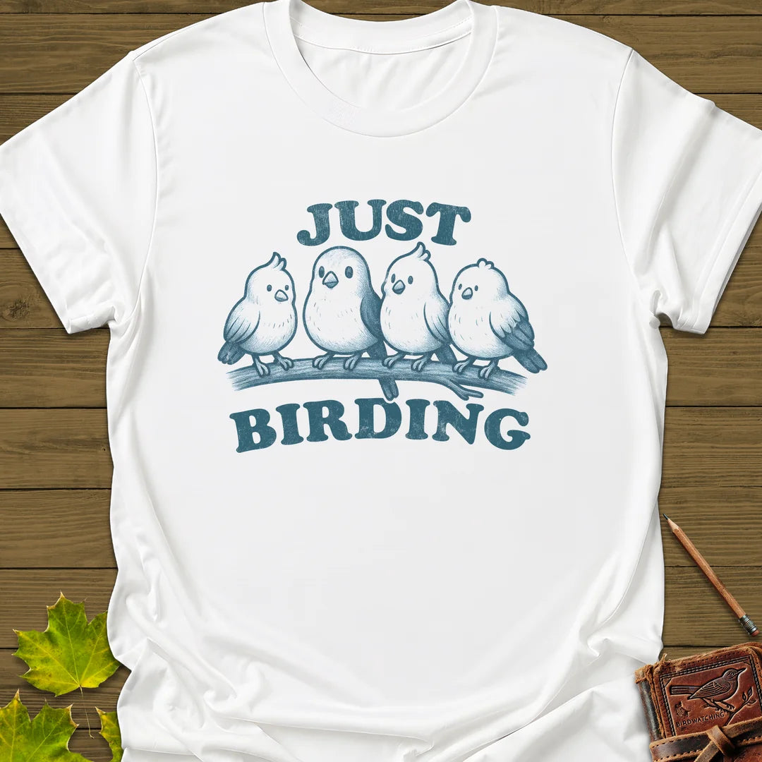 Just Birding T-Shirt in White