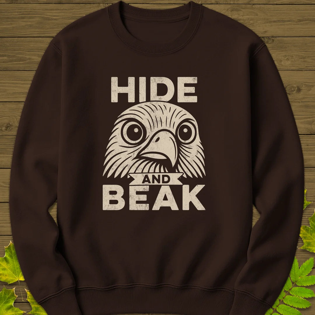 Hide and Beak Sweatshirt in Dark Chocolate