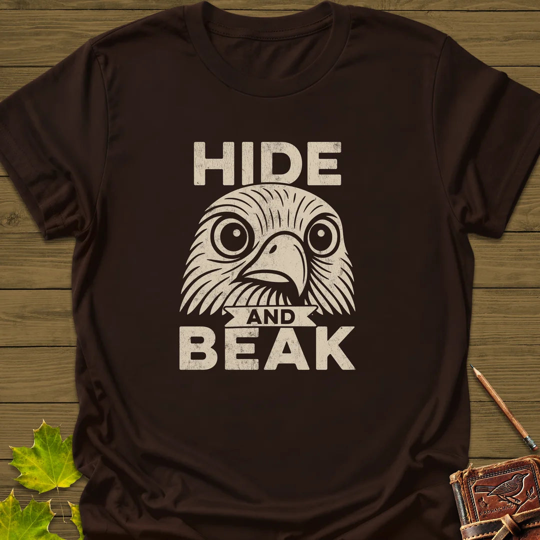 Hide and Beak T-Shirt in Dark Chocolate