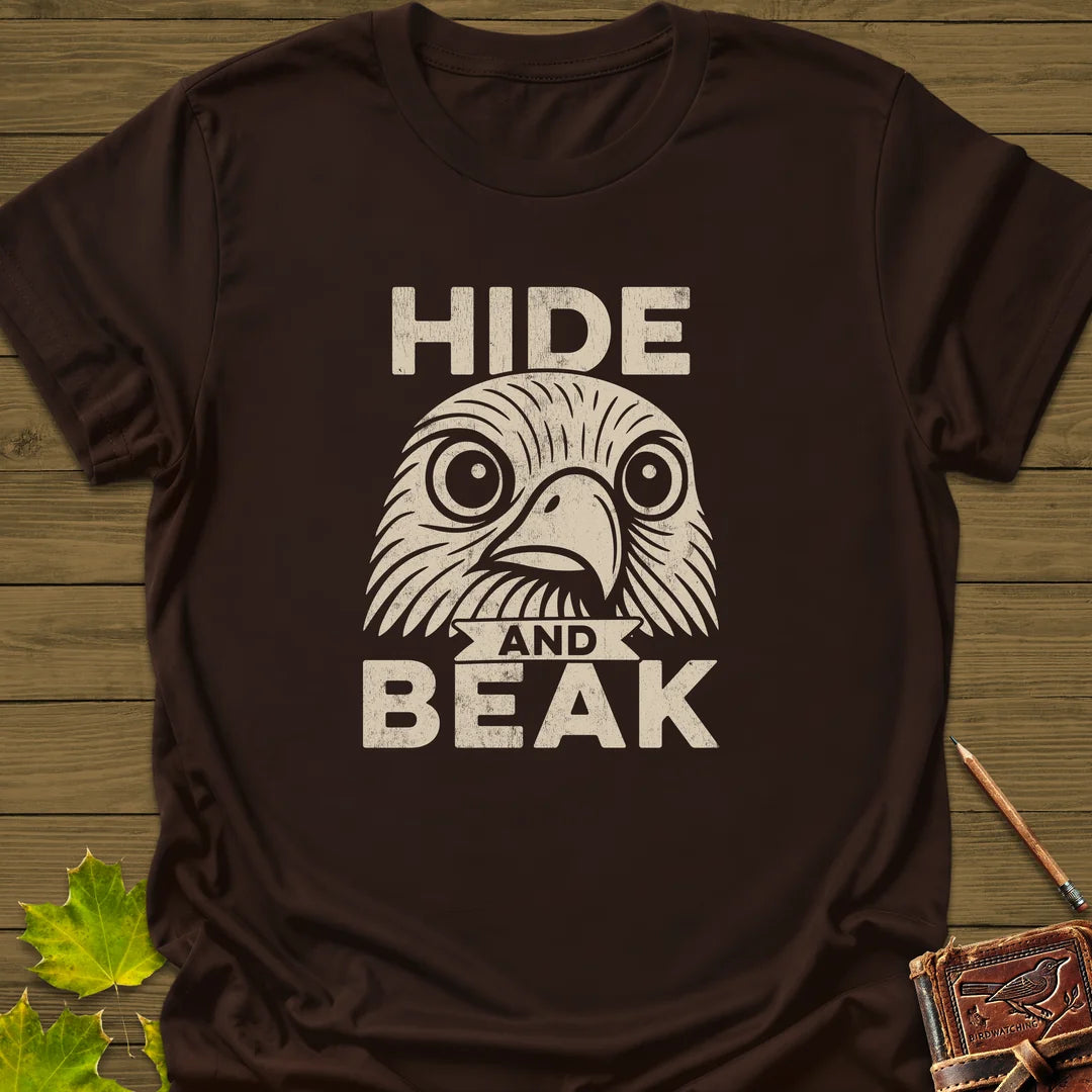 Hide and Beak T-Shirt in Dark Chocolate