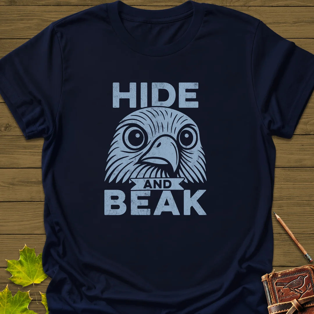 Hide and Beak T-Shirt in Navy