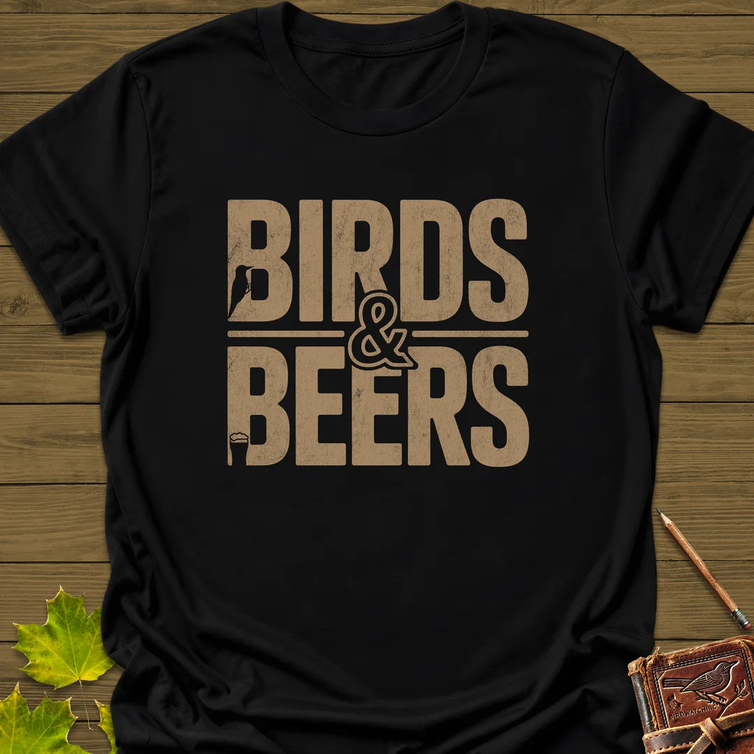 Birds & Beers T-Shirt in Black