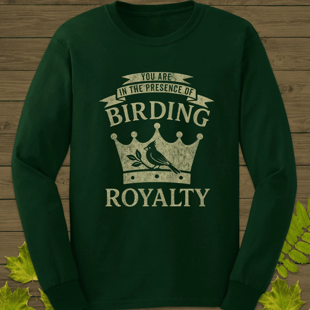 Birding Royalty Long Sleeve in Forest Green