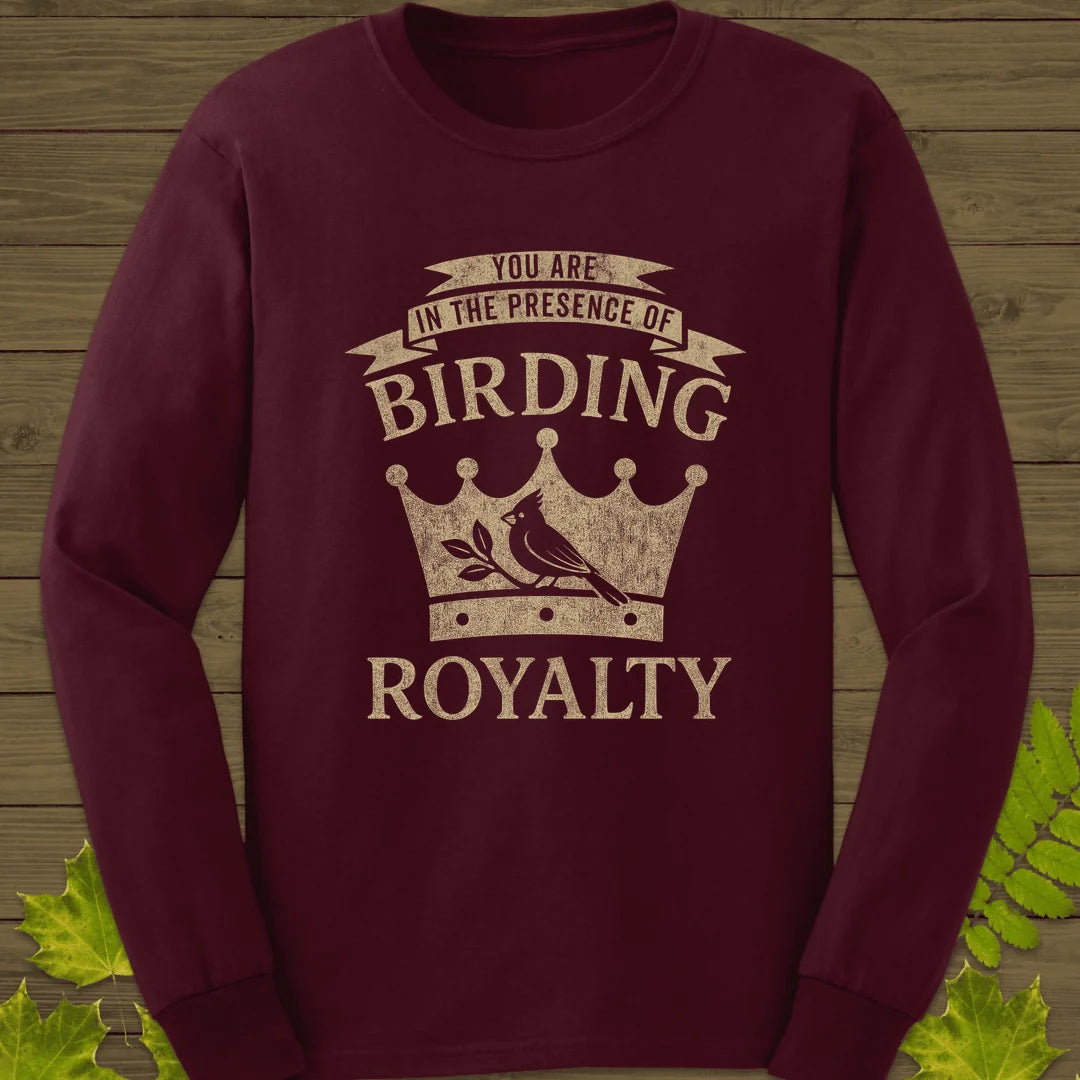 Birding Royalty Long Sleeve in Maroon