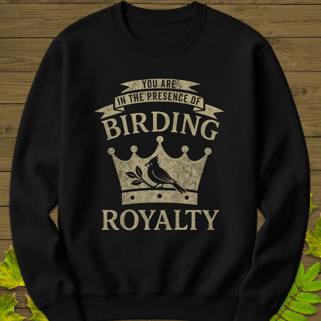 Birding Royalty Sweatshirt in Black