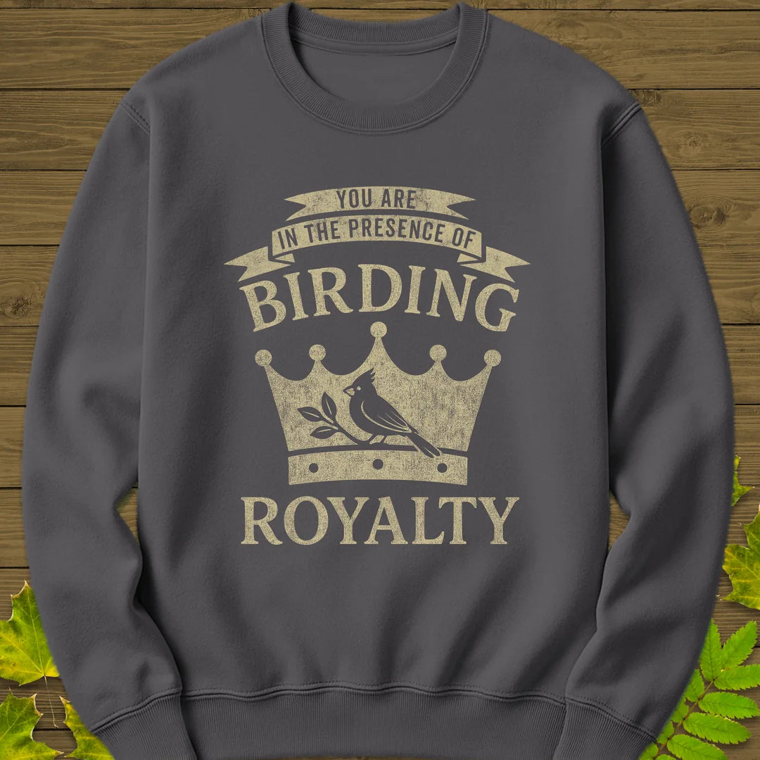 Birding Royalty Sweatshirt in Charcoal