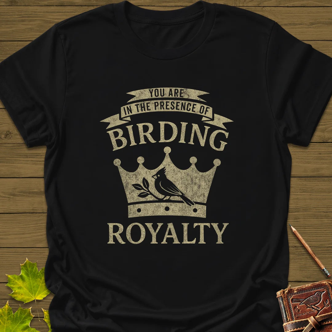 Birding Royalty T-Shirt in Black