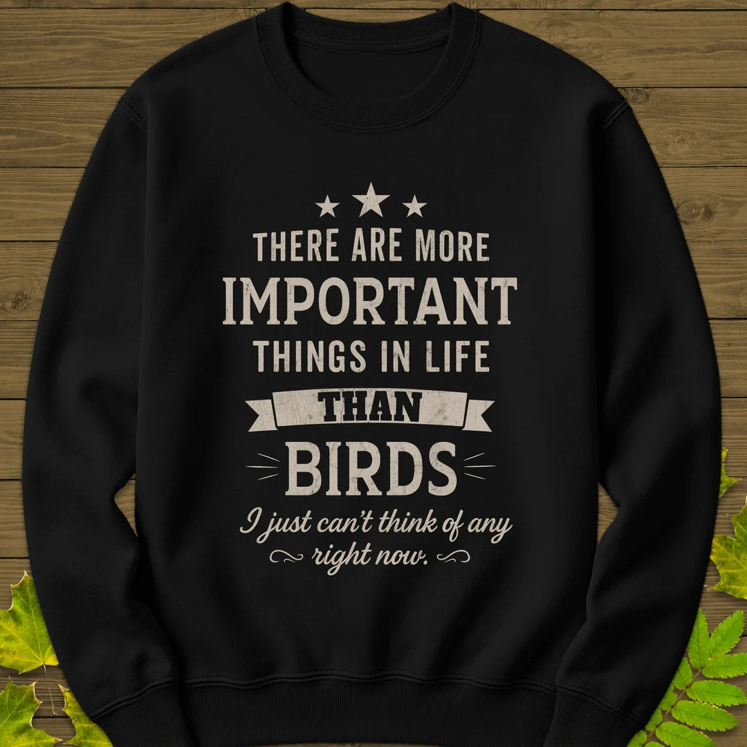 Important Things Sweatshirt in Black