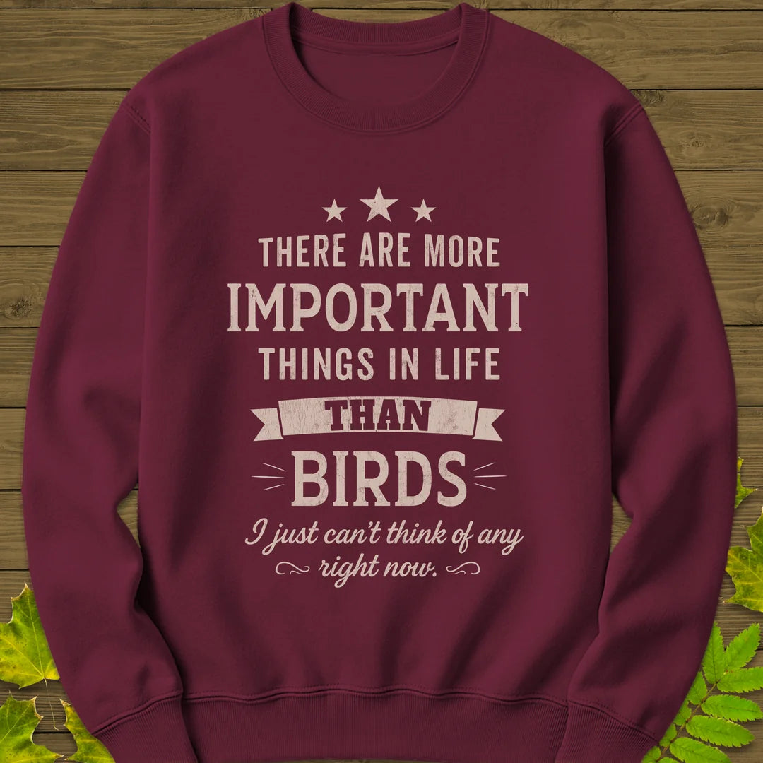 Important Things Sweatshirt in Maroon