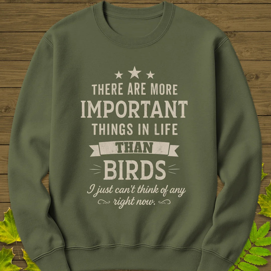 Important Things Sweatshirt in Military Green
