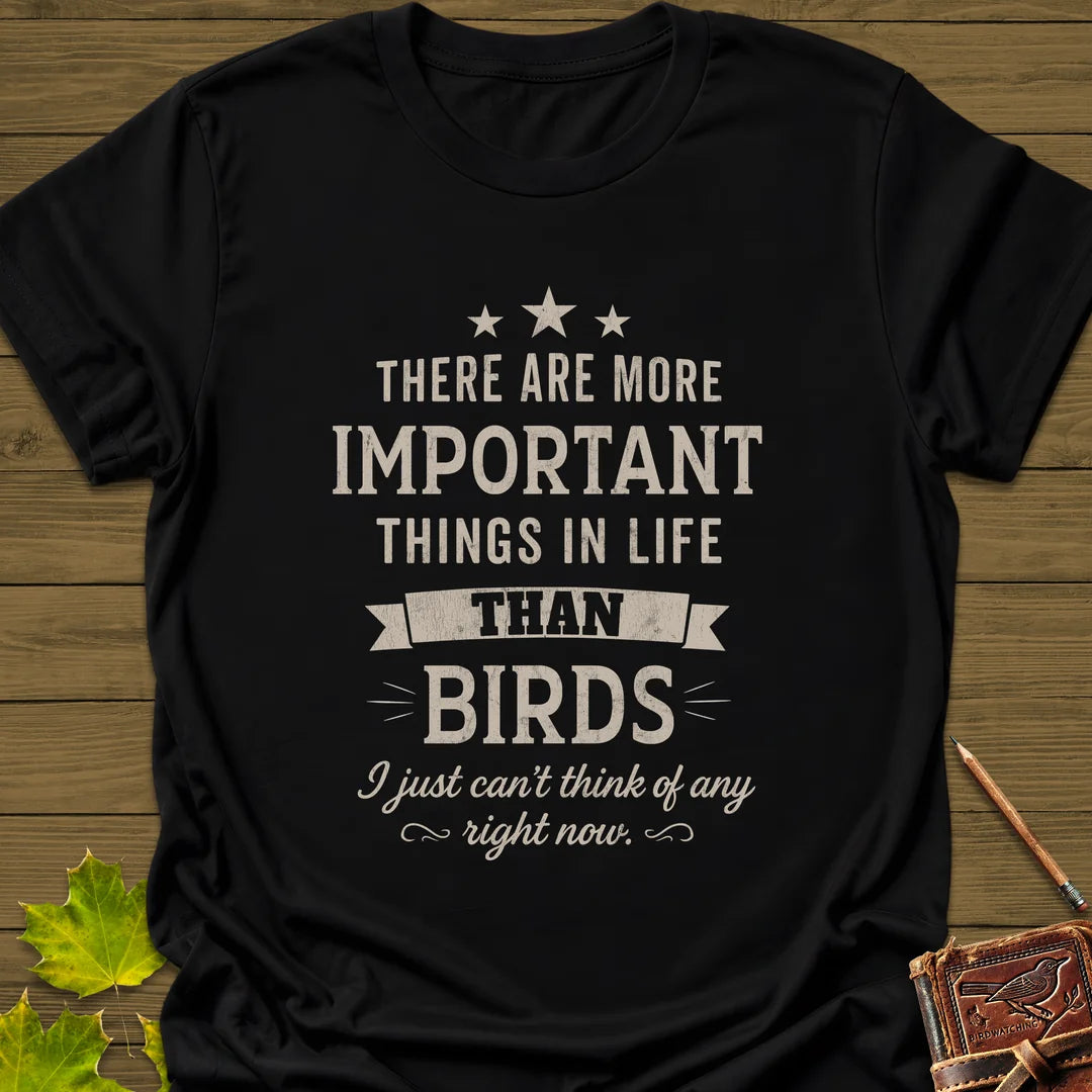 Important Things T-Shirt in Black