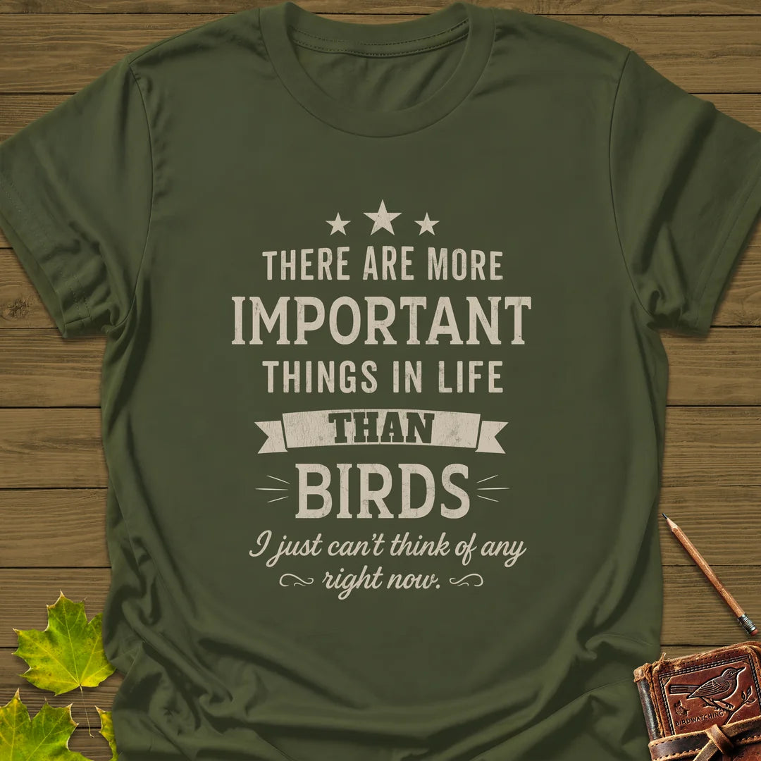 Important Things T-Shirt in Military Green