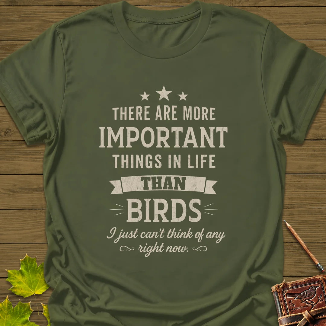 Important Things T-Shirt in Military Green