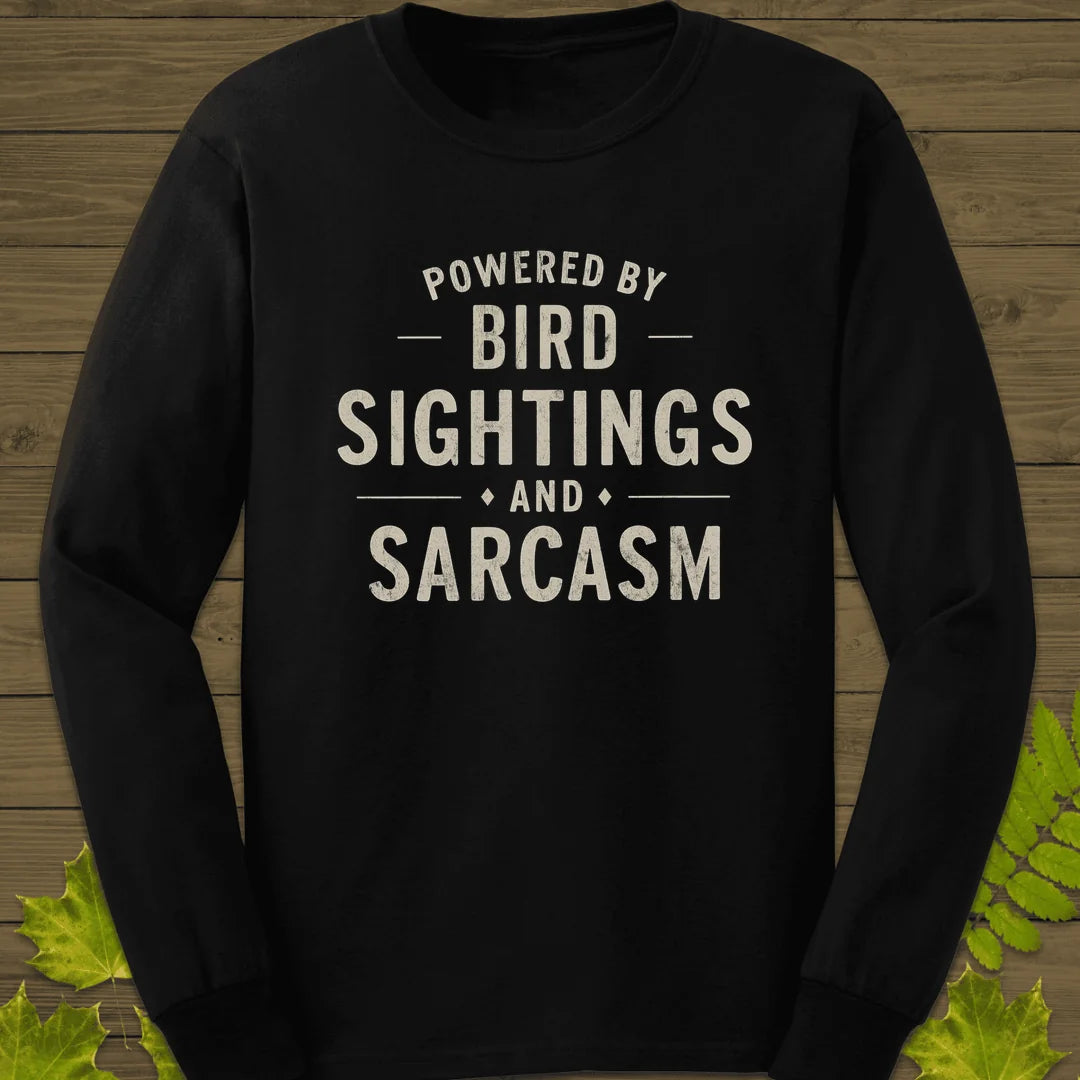 Birds and Sarcasm Long Sleeve in Black