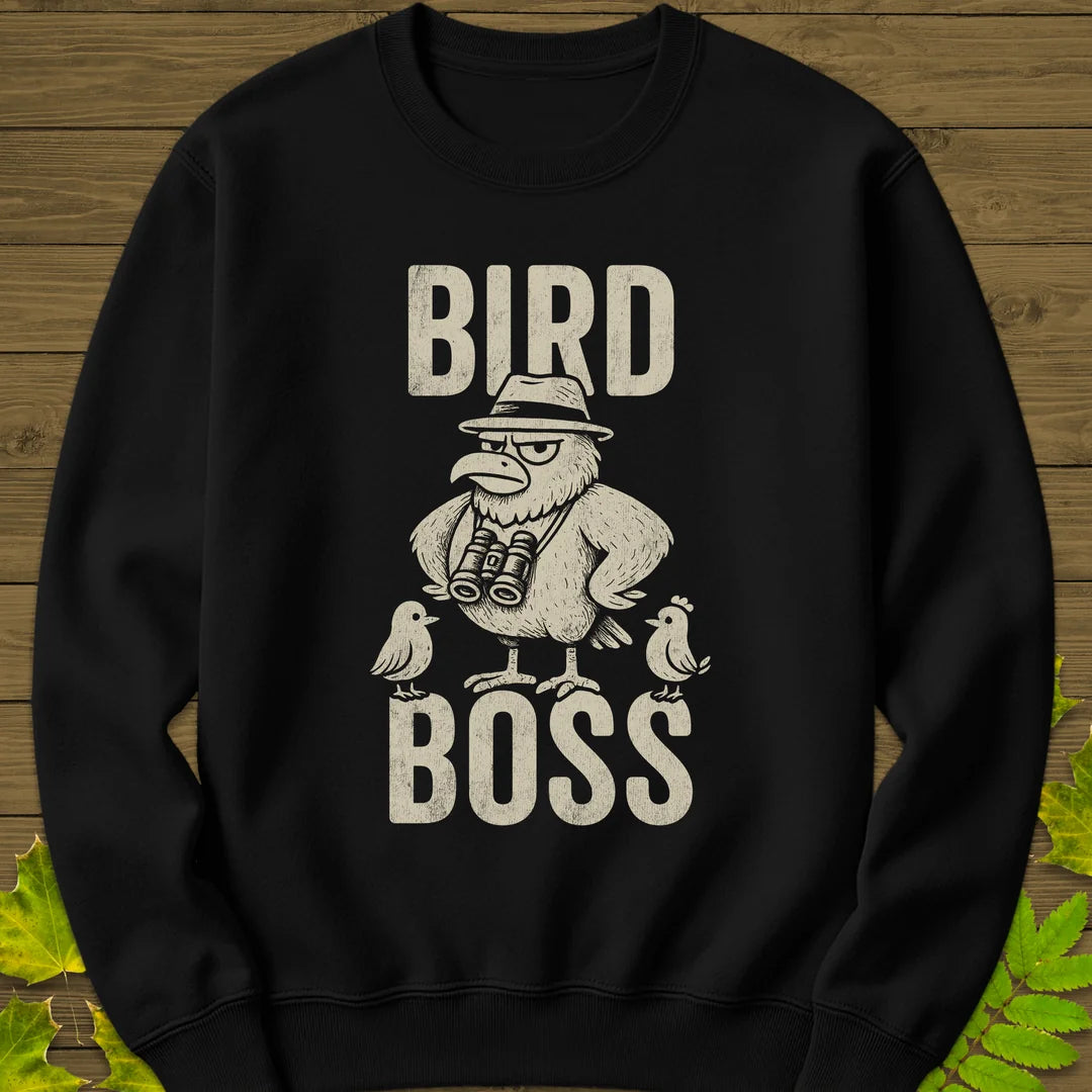 Bird Boss Sweatshirt in Black