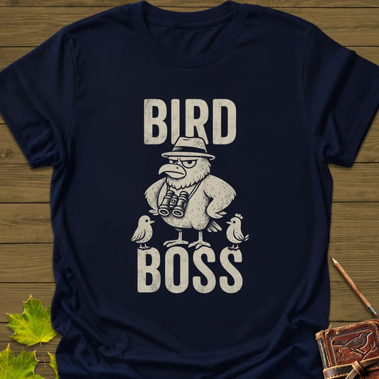 Bird Boss T-Shirt in Navy