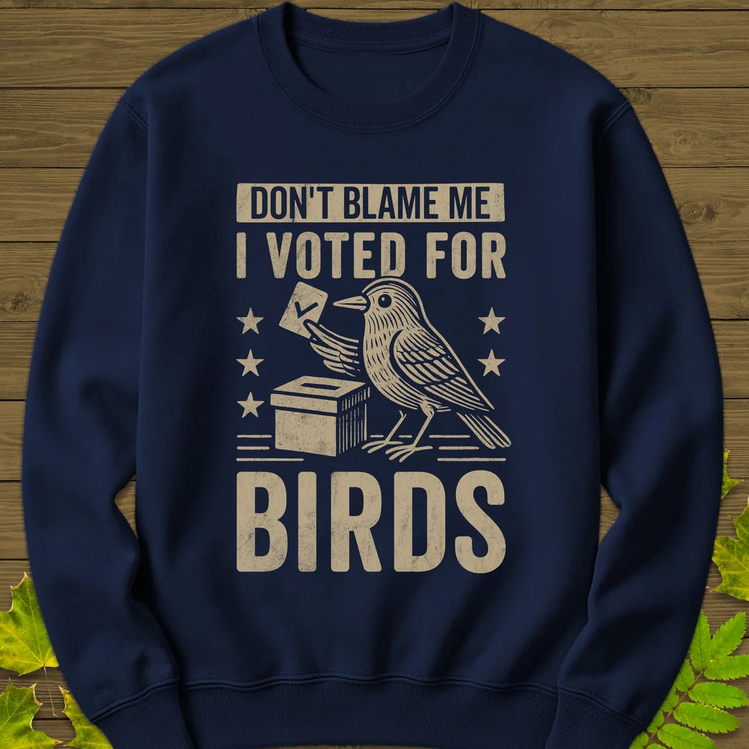 Voted For Birds Sweatshirt in Navy