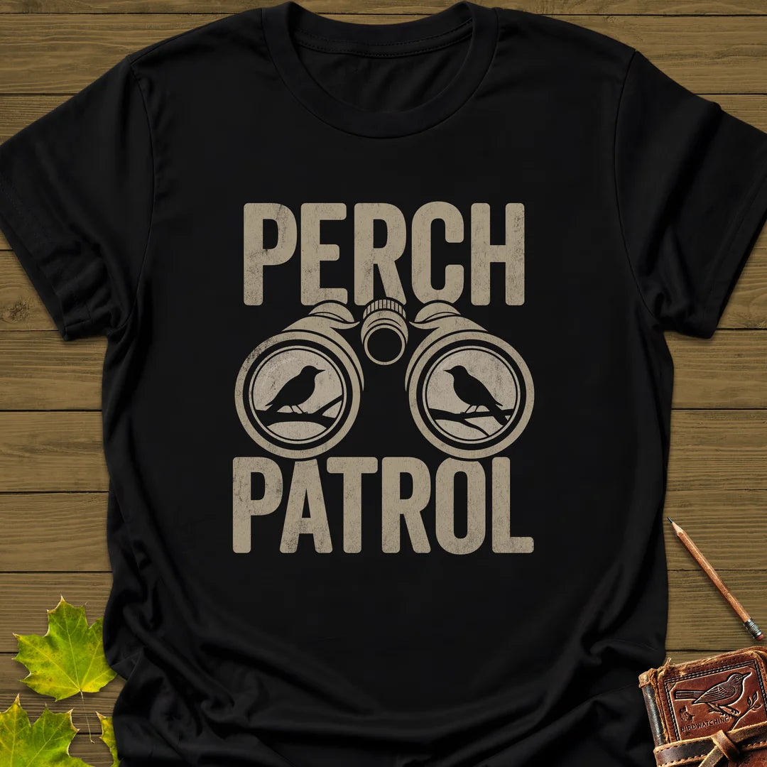 Perch Patrol T-Shirt in Black