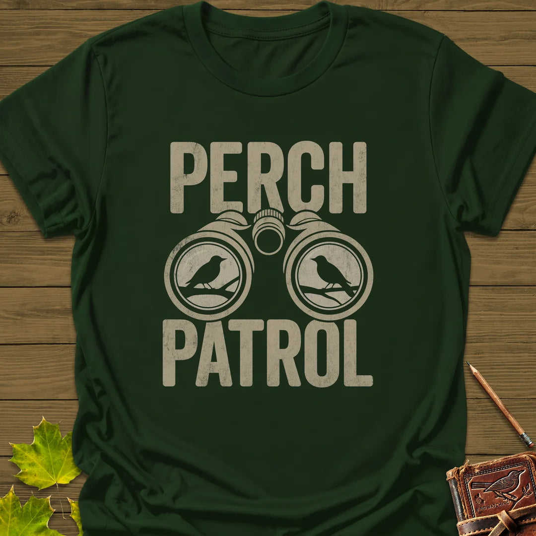 Perch Patrol T-Shirt in Forest Green