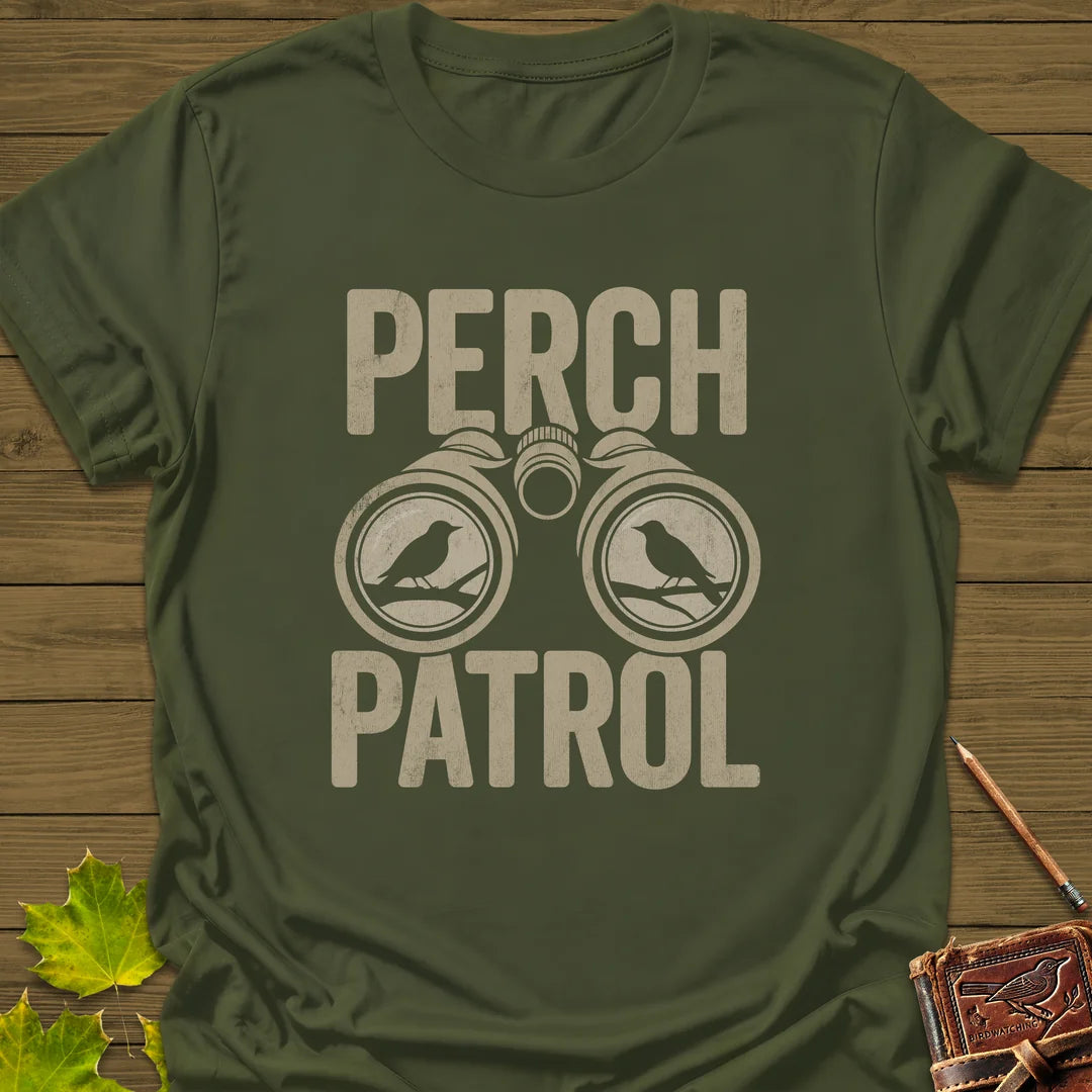 Perch Patrol T-Shirt in Military Green