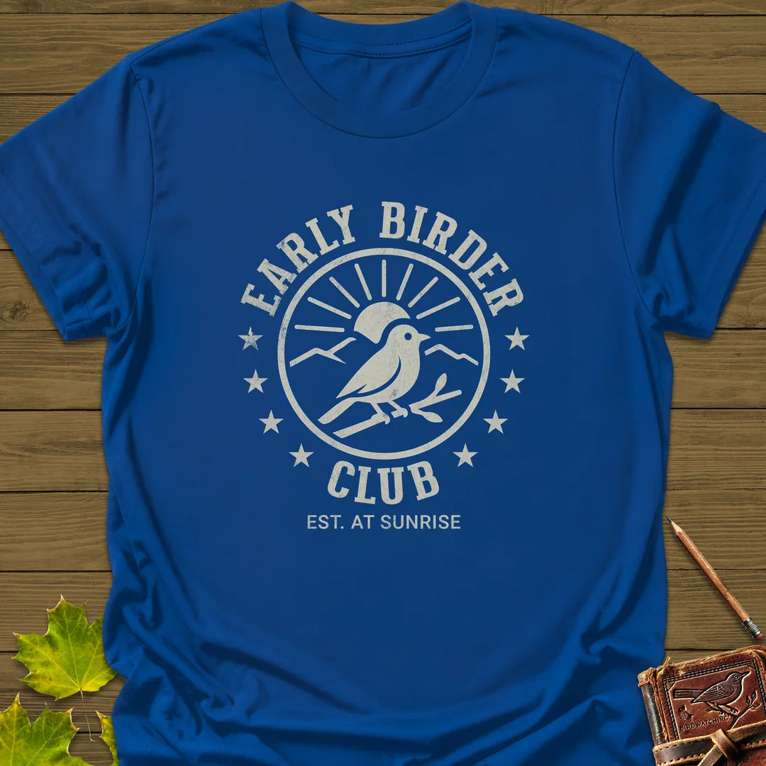 Early Birder Club T-Shirt in Royal