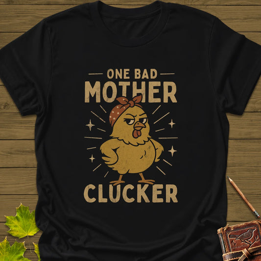 Mother Clucker T-Shirt in Black