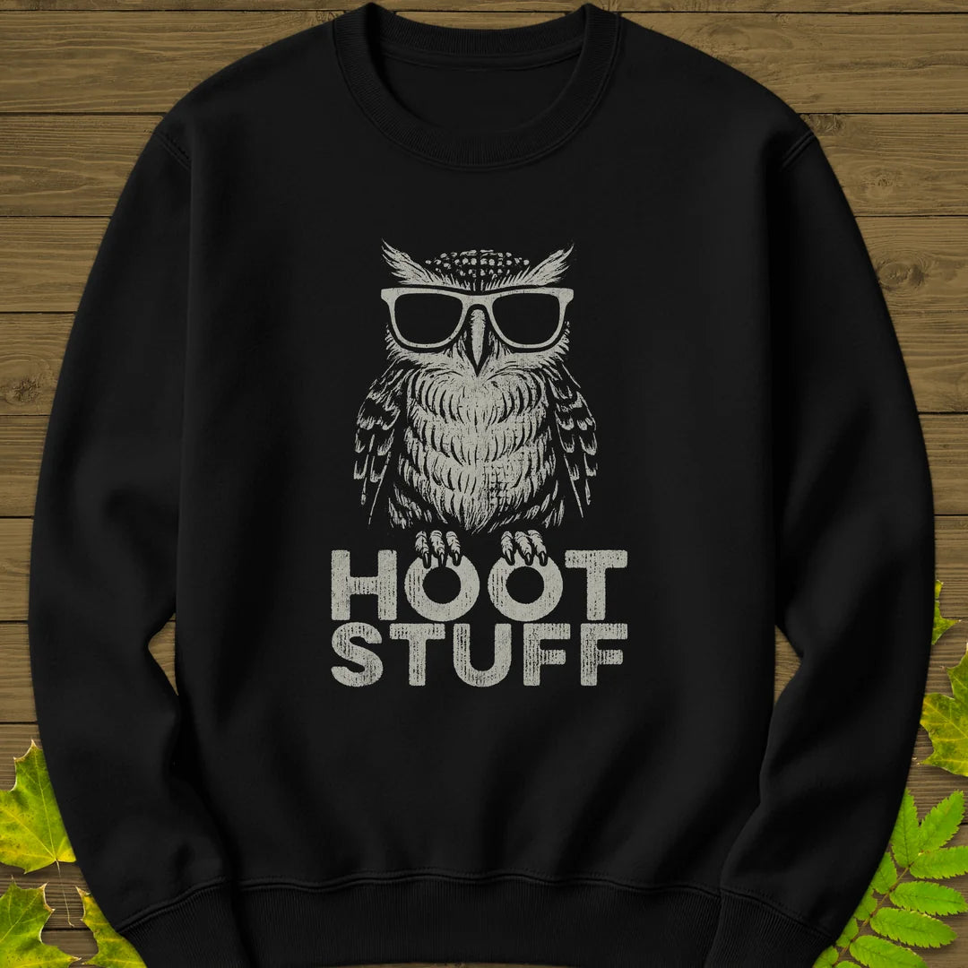 Hoot Stuff Sweatshirt in Black