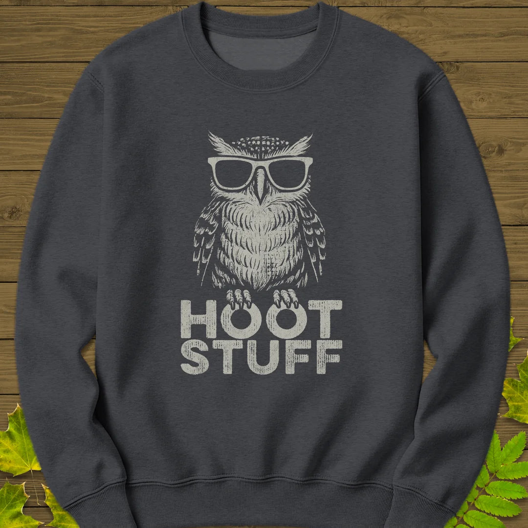 Hoot Stuff Sweatshirt in Dark Heather