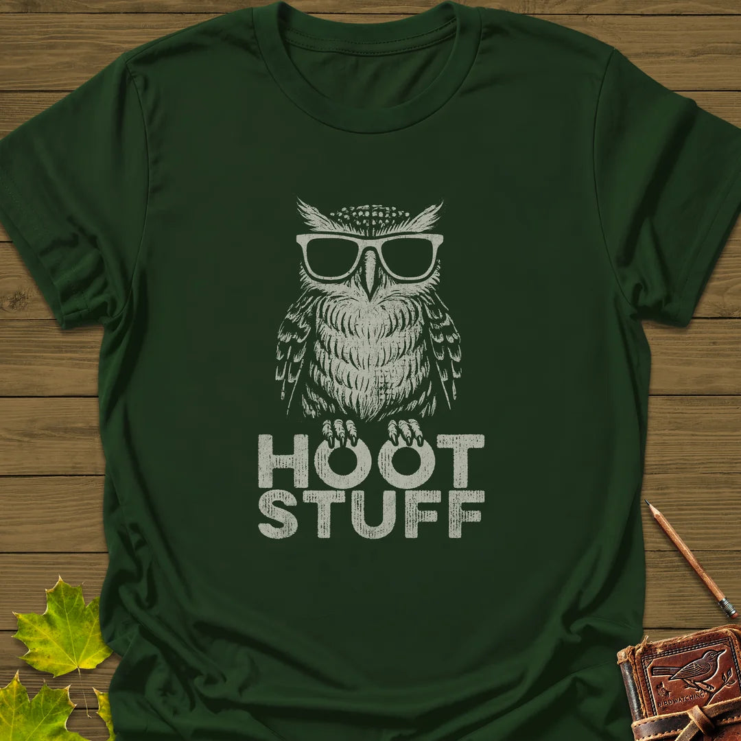 Hoot Stuff T-Shirt in Forest Green