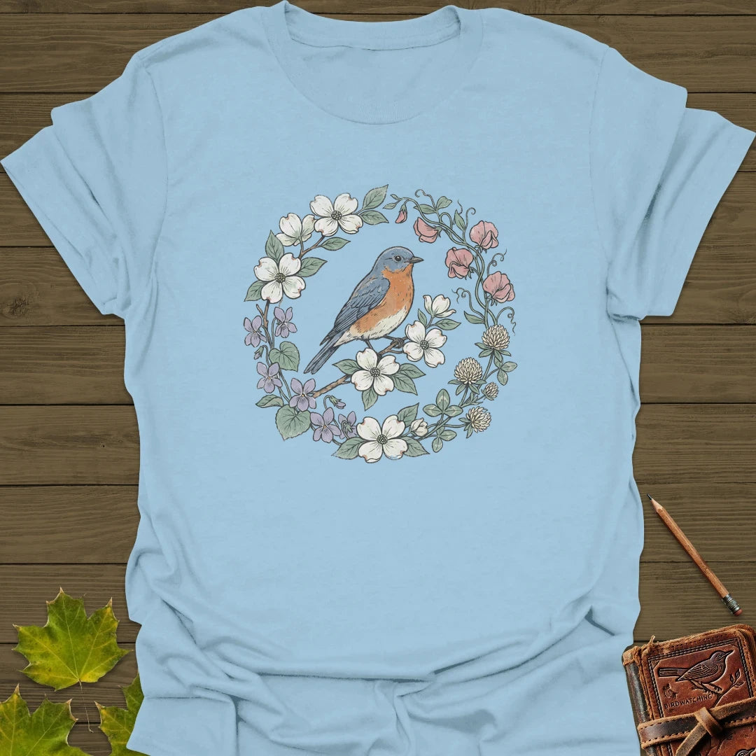Blue & Bloom T-Shirt Light Blue