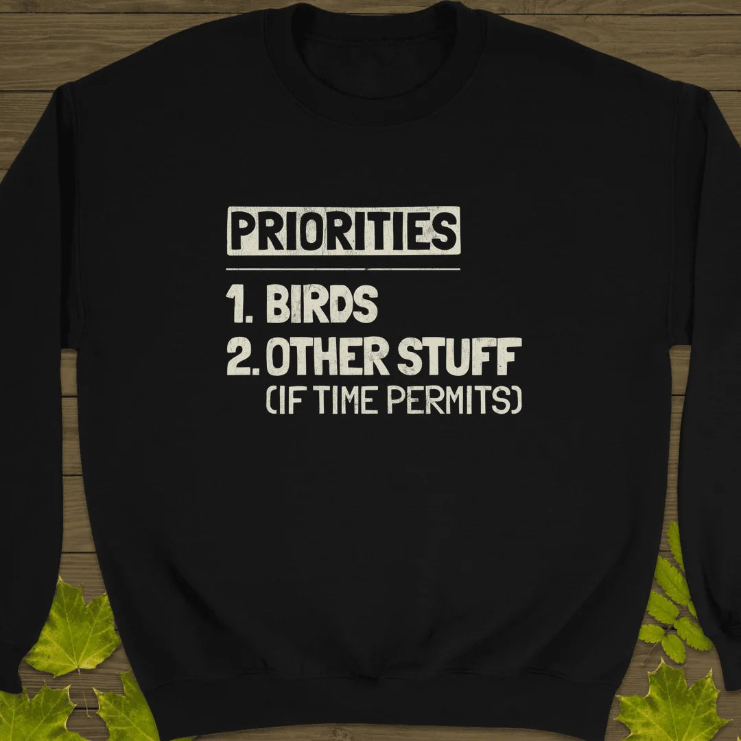 Priorities Sweatshirt in Black