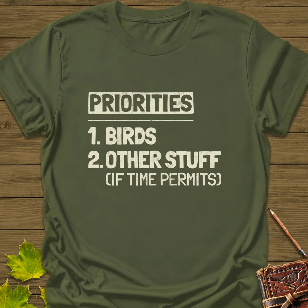 Priorities T-Shirt in Military Green