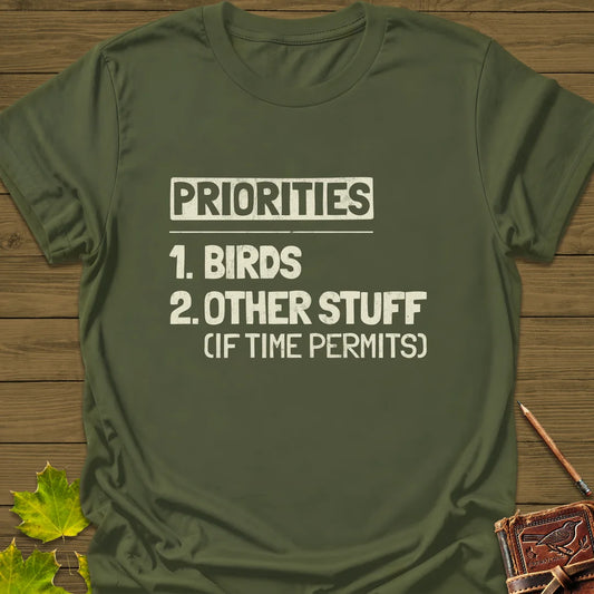 Priorities T-Shirt in Military Green