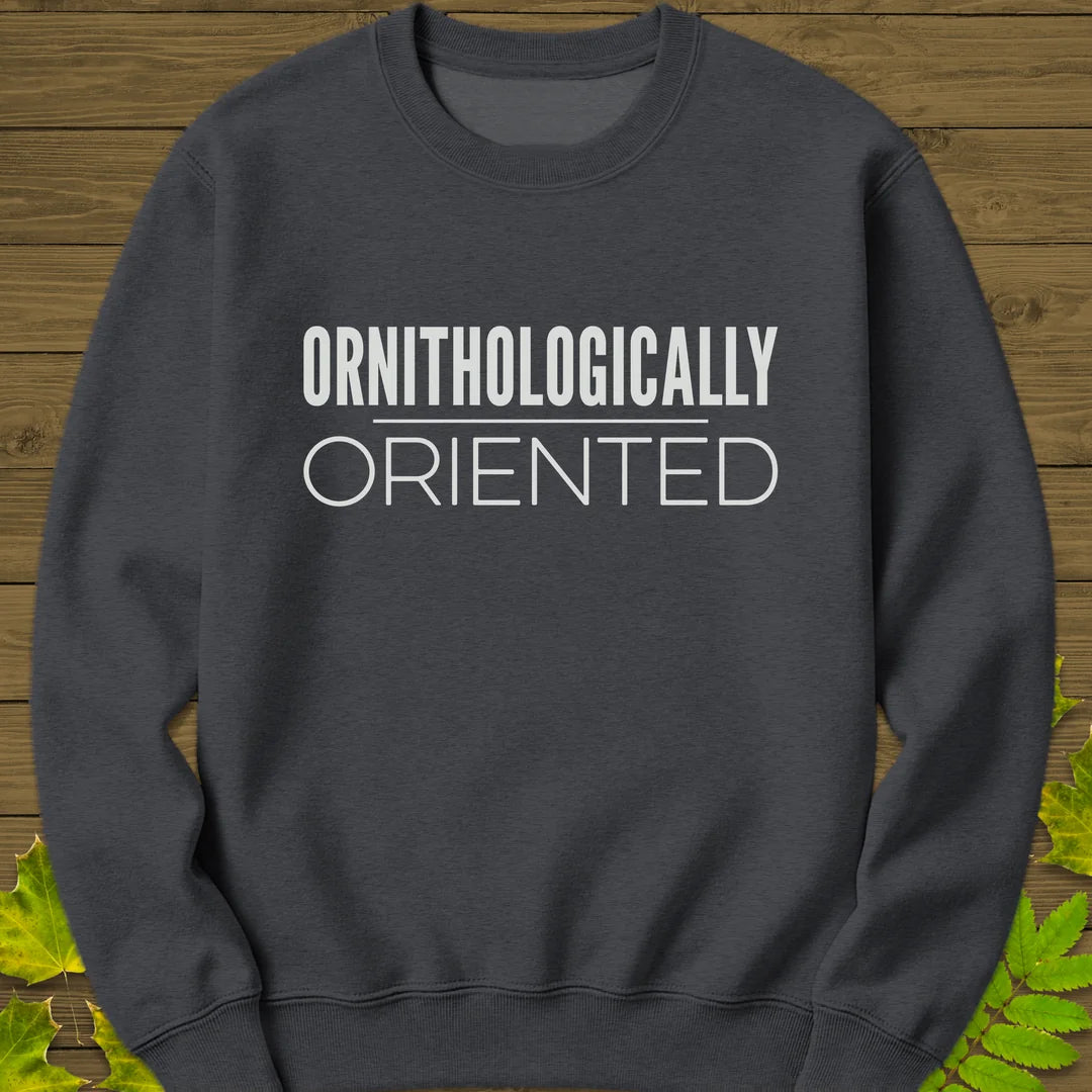 Ornithologically Oriented Sweatshirt in Dark Heather