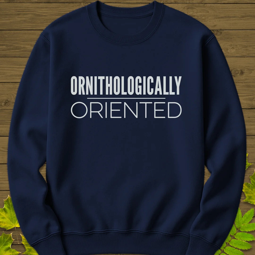 Ornithologically Oriented Sweatshirt in Navy