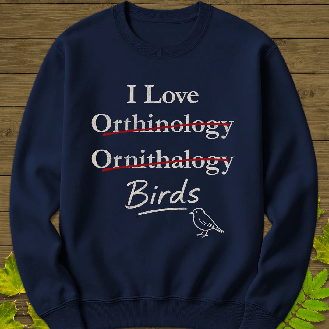 I Love Orthinology Sweatshirt in Navy