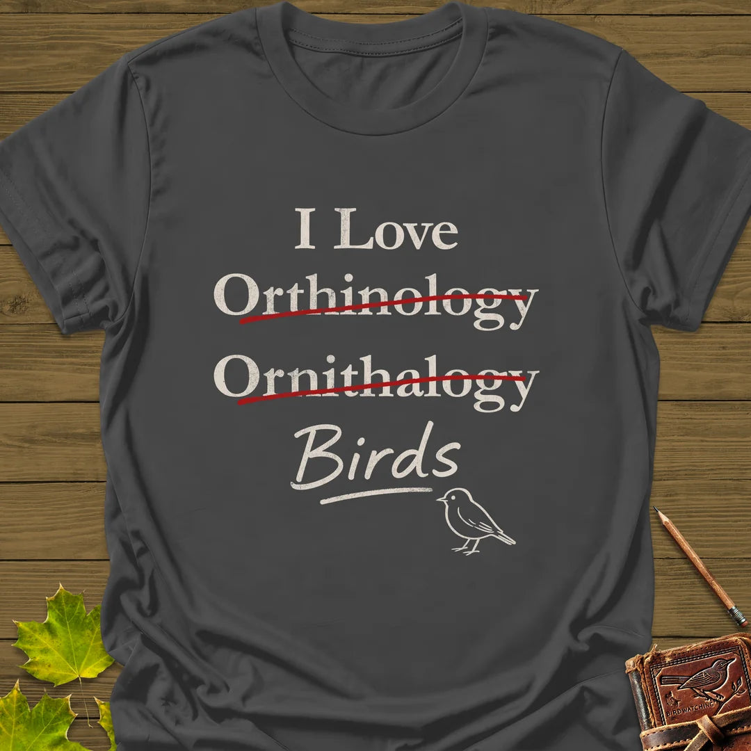 I Love Orthinology T-Shirt in Charcoal