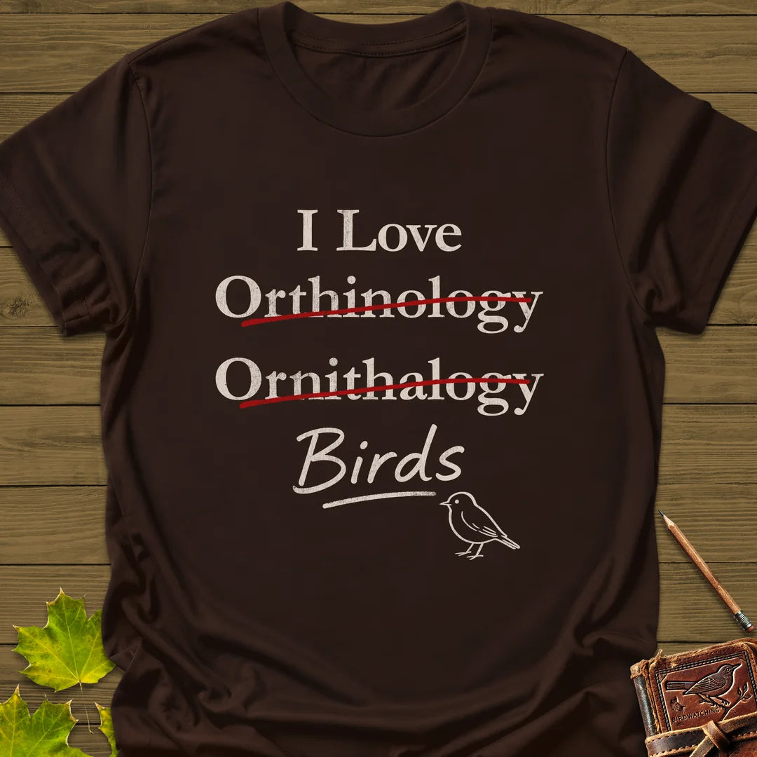 I Love Orthinology T-Shirt in Dark Chocolate