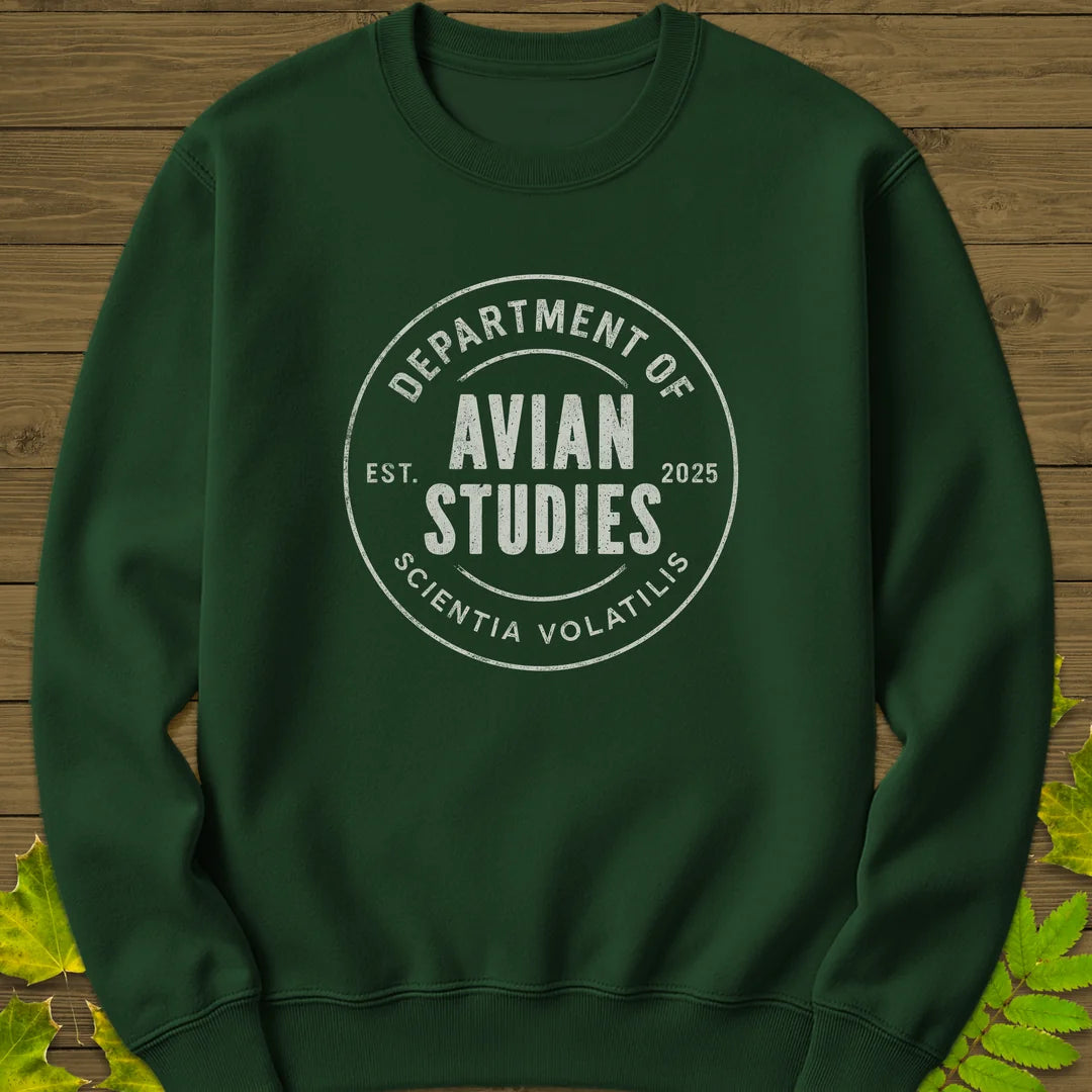 Avian Studies Sweatshirt in Forest Green