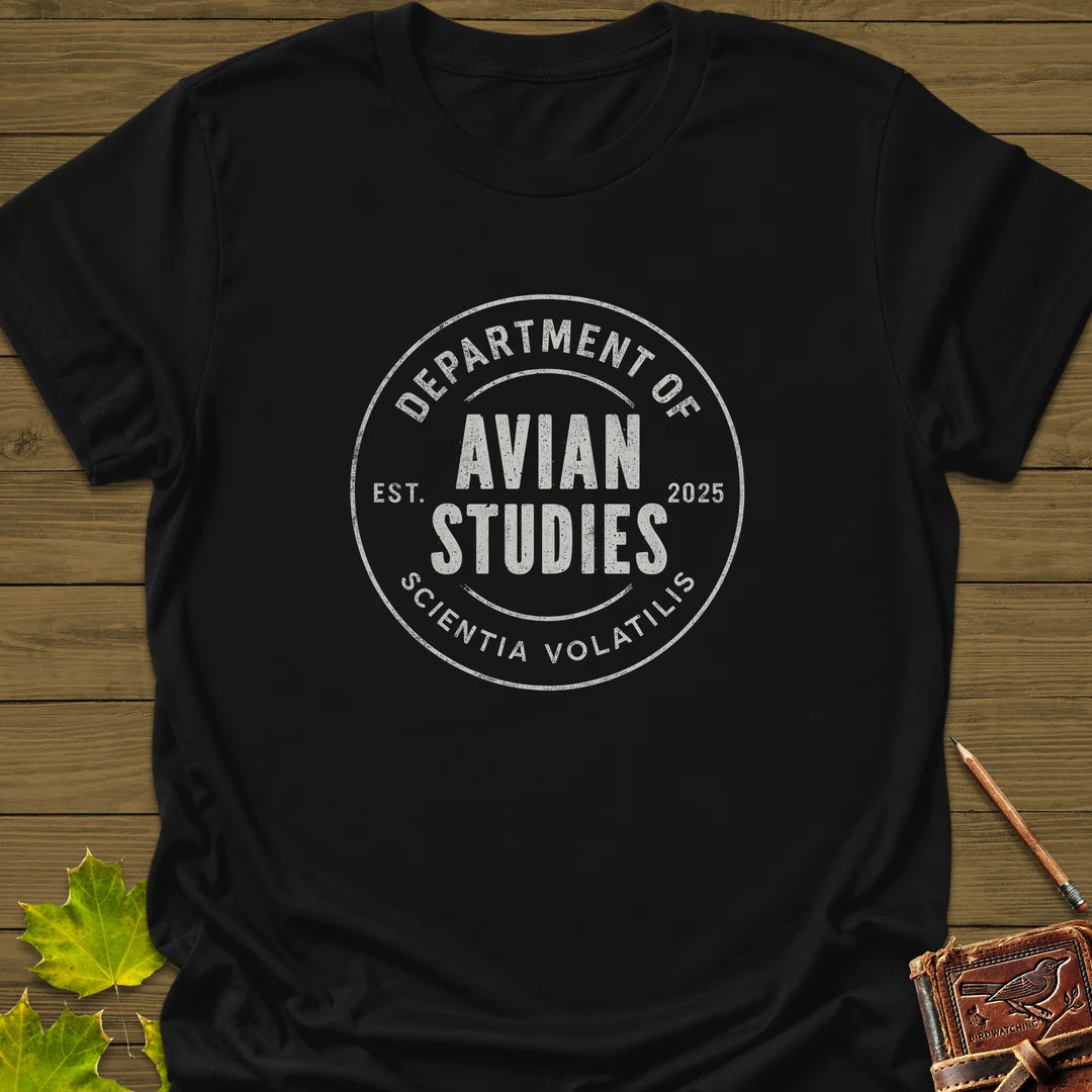 Avian Studies T-Shirt in Black