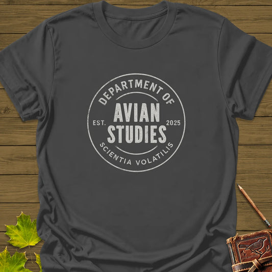 Avian Studies T-Shirt in Charcoal