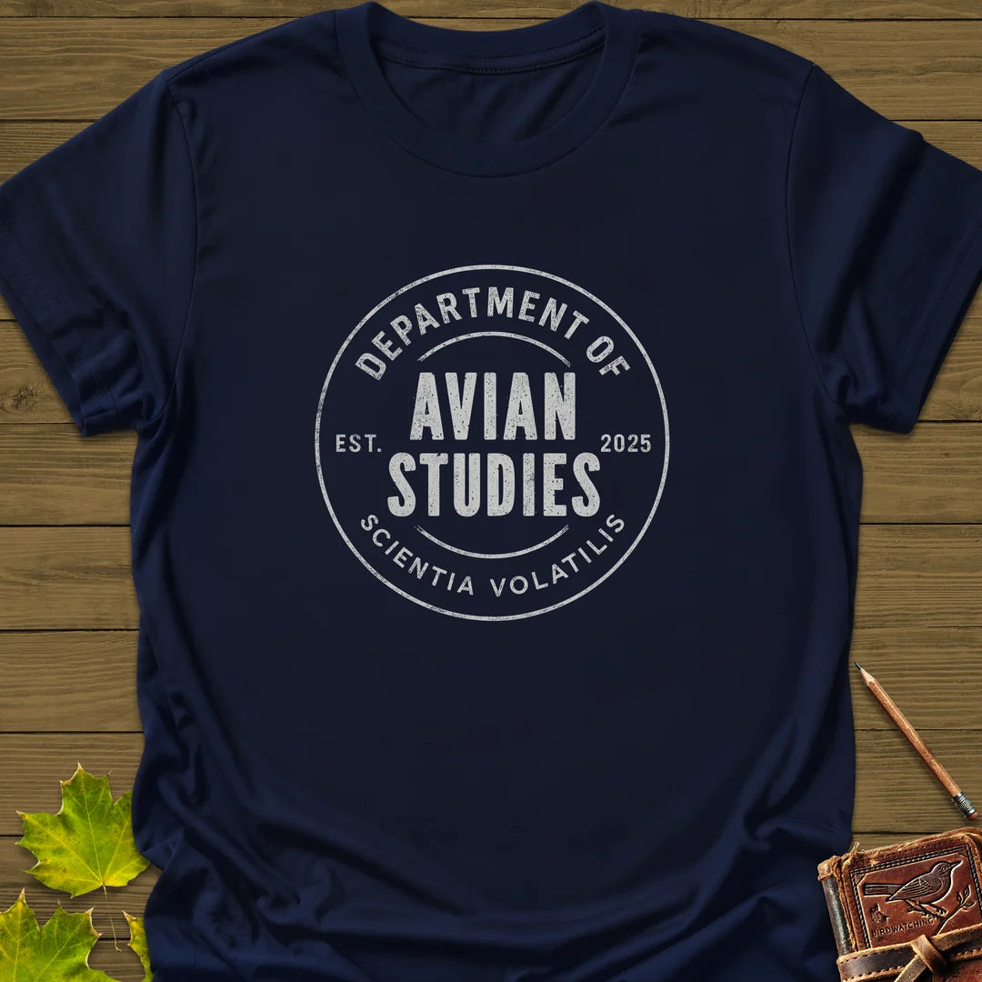 Avian Studies T-Shirt in Navy