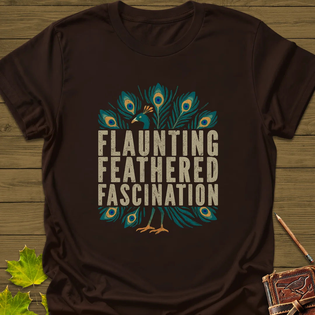 Feathered Fascination T-Shirt in Dark Chocolate