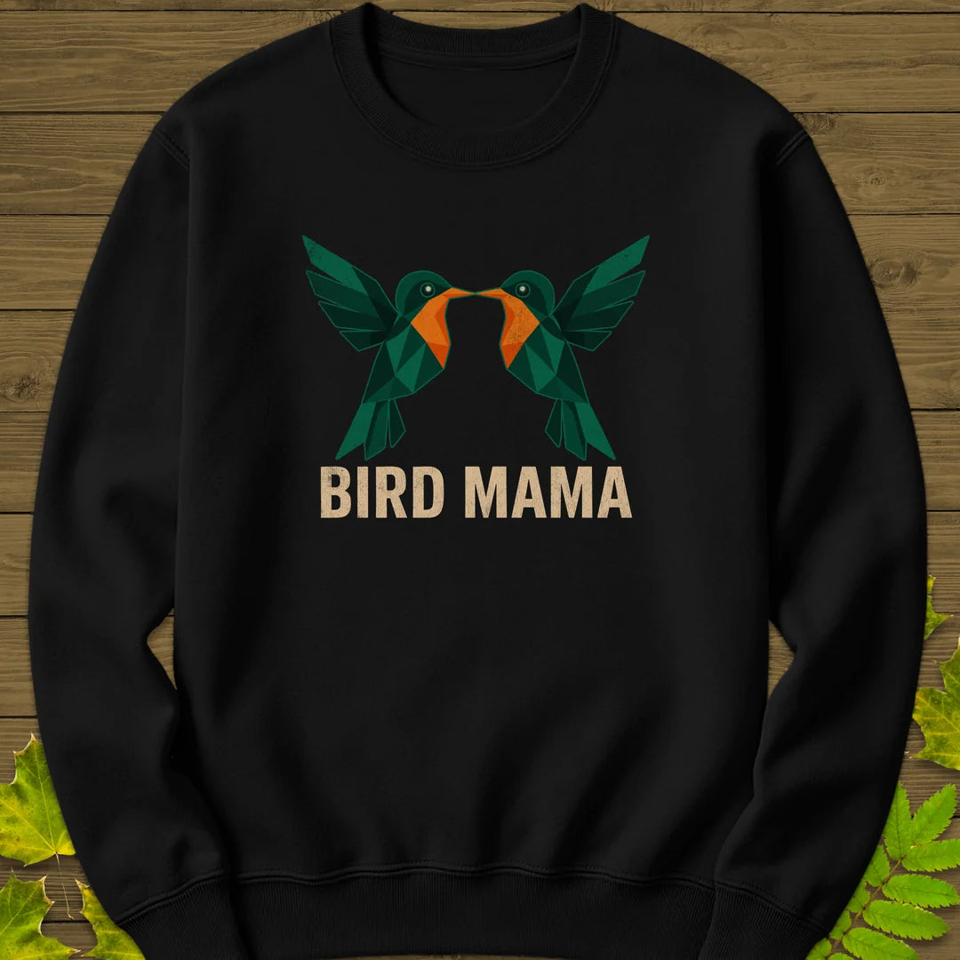 Bird Mama Sweatshirt in Black